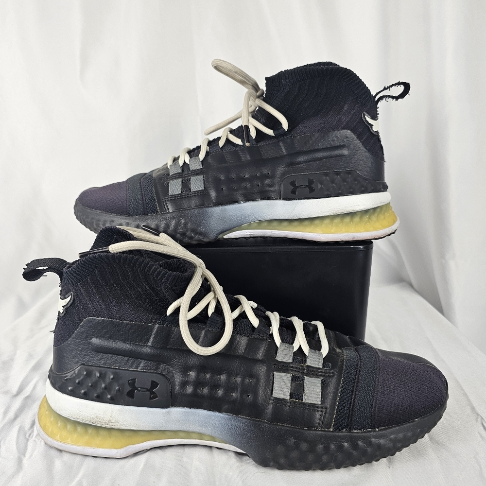 Under Armour Project Rock 1 Black Delta Dwanye Johnson 3020788-001 Size 9